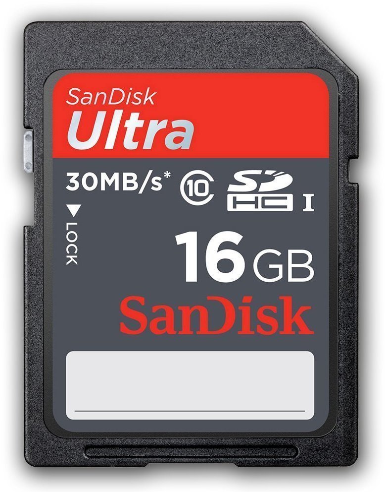 Cartão de memória SanDisk Ultra 16 GB SDSDUNB-016G-GN3IN SDHC 16 GB Cartão de memória