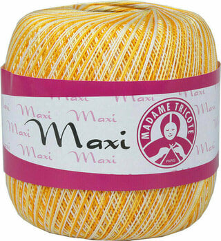 Плетене на една кука прежда Madame Tricote Paris Maxi 6217 Ombre Yellow - 1