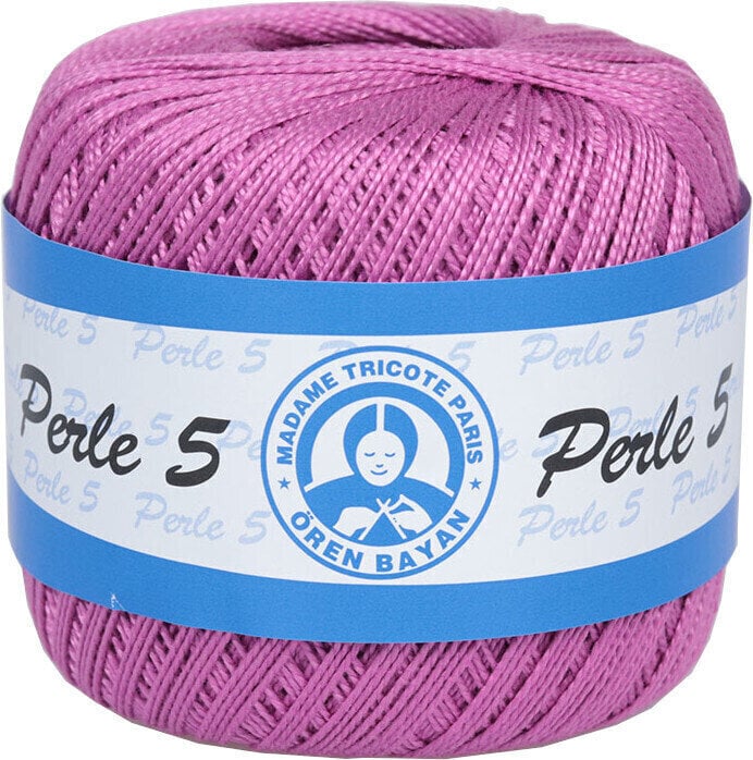 Crochet Yarn Madame Tricote Perle 5 53607 Orchid