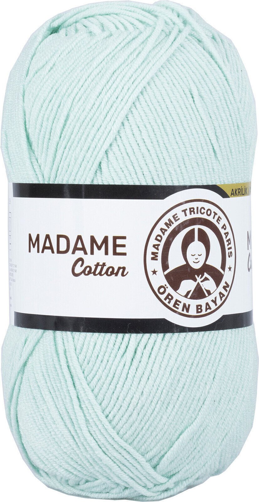 Плетива прежда Madame Tricote Paris Madame Cotton 017 Pastel Green