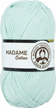 Knitting Yarn Madame Tricote Paris Madame Cotton 017 Pastel Green - 1