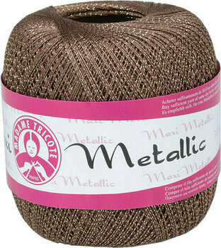 Crochet Yarn Madame Tricote Paris Maxi Metalic 2655 Brown - 1