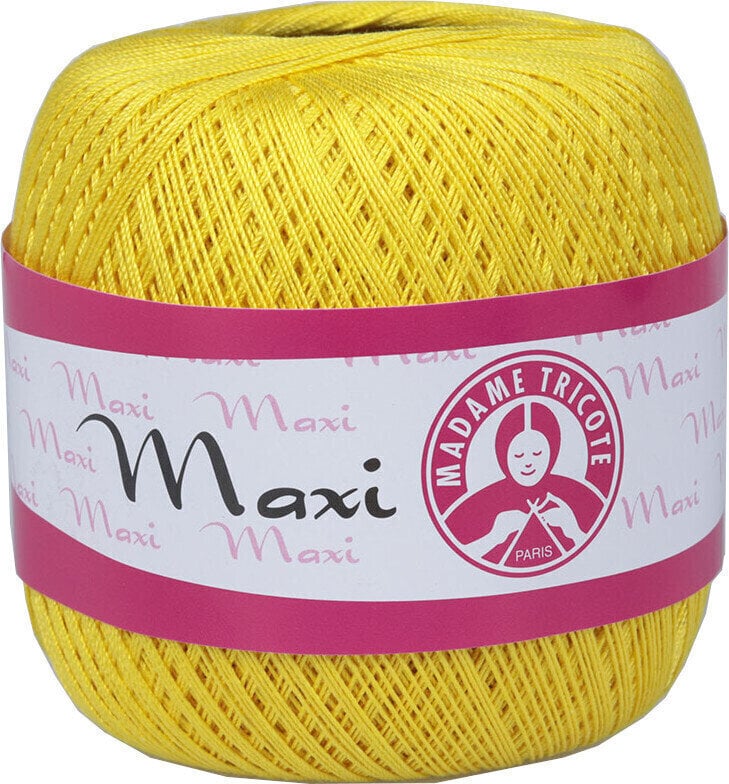 Плетене на една кука прежда Madame Tricote Paris Maxi 5530 Yellow