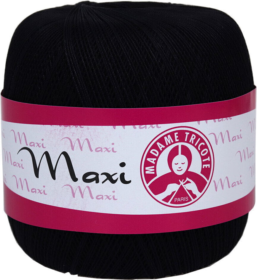 Kukičana pređa Madame Tricote Paris Maxi 9999 Black