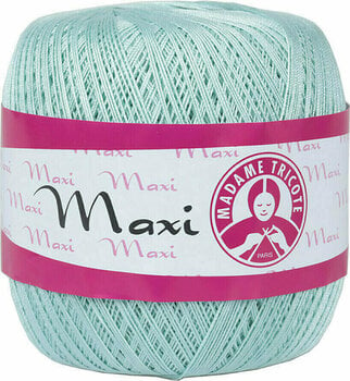 Плетене на една кука прежда Madame Tricote Paris Maxi 4939 Celeste - 1