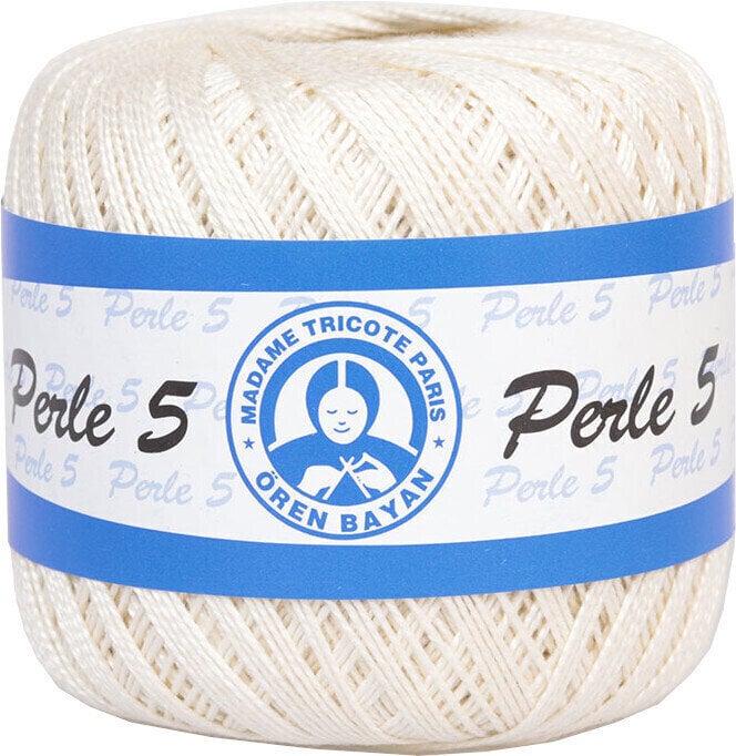 Crochet Yarn Madame Tricote Paris Perle 5 06194 Cream