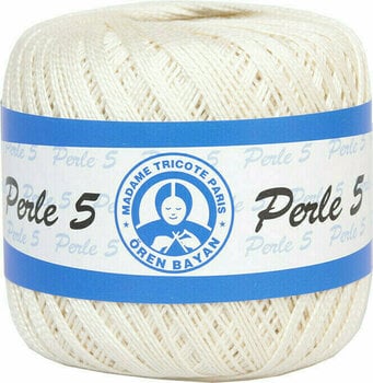 Crochet Yarn Madame Tricote Paris Perle 5 06194 Cream - 1