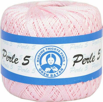 Crochet Yarn Madame Tricote Perle 5 54458 Powder Pink - 1