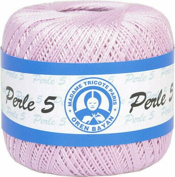 Fio de croché Madame Tricote Paris Perle 5 06308 Lavender Blush - 1