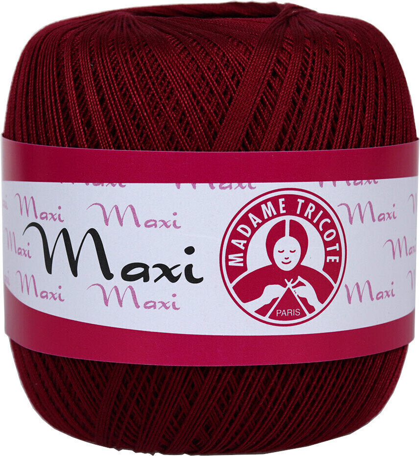 Плетене на една кука прежда Madame Tricote Paris Maxi 5522 Dark Burgundy