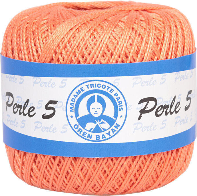 Плетене на една кука прежда Madame Tricote Paris Perle 5 05608 Salmon