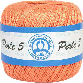 Fil de crochet Madame Tricote Paris Perle 5 05608 Salmon - 1