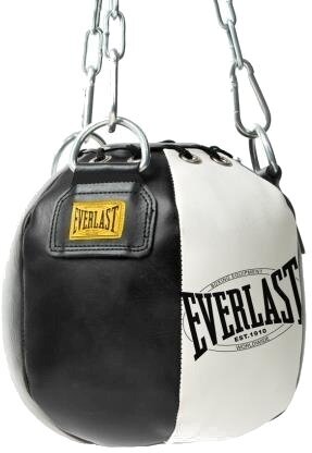 боксова чанта Everlast 1910 Headhunter Bag Черeн-бял 8 kg