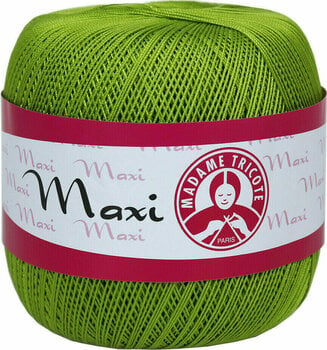 Плетене на една кука прежда Madame Tricote Paris Maxi 5527 Kiwi - 1