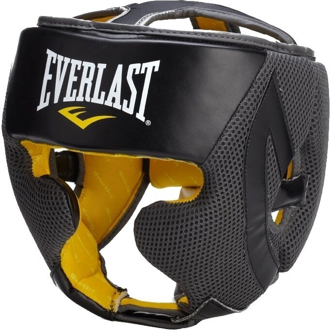 Chrániče na bojové sporty Everlast C3 Evercool Professional Headgear Černá-Šedá S/M