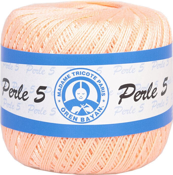 Crochet Yarn Madame Tricote Paris Perle 5 06322 Light Peach