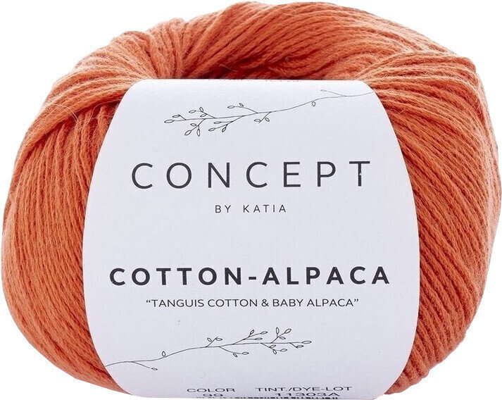 Fil à tricoter Katia Cotton-Alpaca 99 Orange