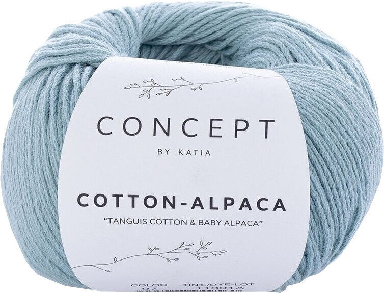 Pletací příze Katia Cotton-Alpaca 97 Water Blue Pletací příze