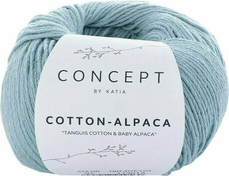 Pletací příze Katia Cotton-Alpaca 97 Water Blue Pletací příze - 1