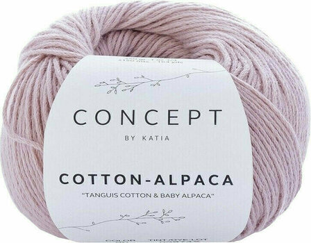 Fil à tricoter Katia Cotton-Alpaca 90 Salmon Pink Fil à tricoter - 1