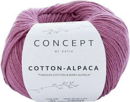Fil à tricoter Katia Cotton-Alpaca 89 Raspberry Red - 1