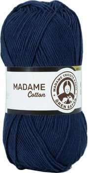 Knitting Yarn Madame Tricote Paris Madame Cotton 011 Navy - 1