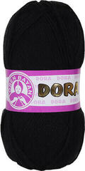 Pletací příze Madame Tricote Paris Dora 999 Black Pletací příze