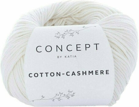 Knitting Yarn Katia Cotton Cashmere Knitting Yarn 53 Off White - 1