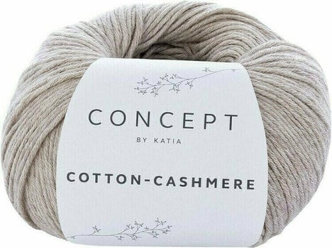 Fios para tricotar Katia Cotton Cashmere 55 Medium Beige - 1