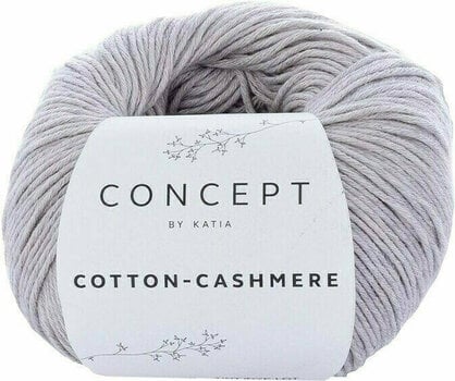Fil à tricoter Katia Cotton Cashmere 56 Stone Grey - 1