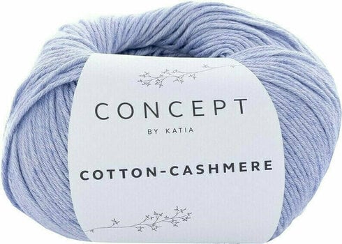 Knitting Yarn Katia Cotton Cashmere 58 Light Jeans - 1