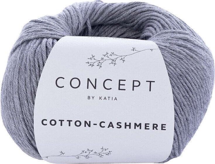 Pređa za pletenje Katia Cotton Cashmere 59 Grey