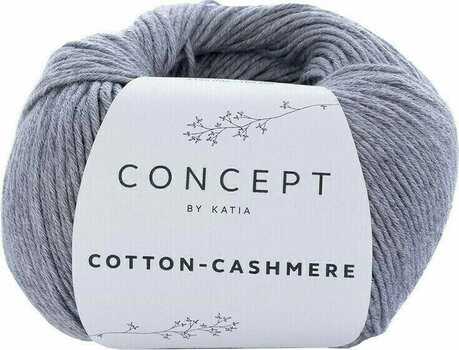 Kötőfonal Katia Cotton Cashmere 59 Grey - 1