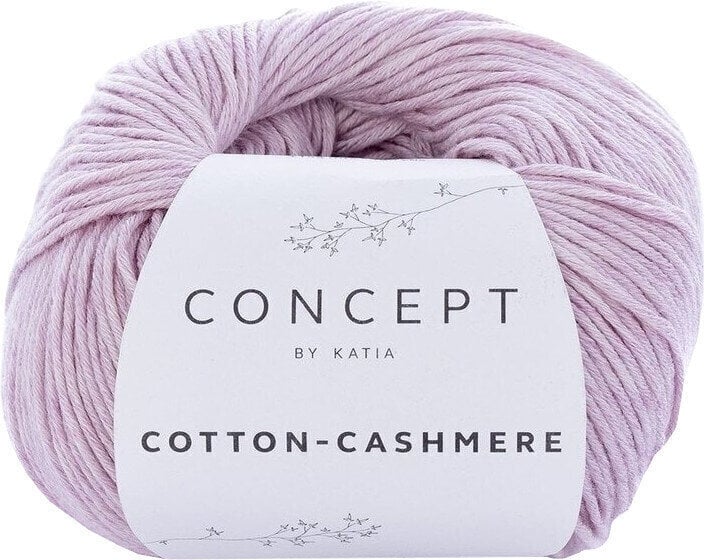 Fil à tricoter Katia Cotton Cashmere 64 Light Mauve