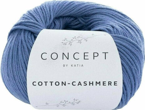 Fios para tricotar Katia Cotton Cashmere 65 Jeans - 1