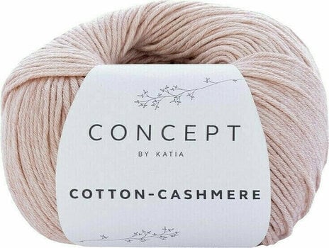 Knitting Yarn Katia Cotton Cashmere 66 Salmon Range - 1