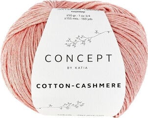 Pređa za pletenje Katia Cotton Cashmere 72 Salmon Range Pređa za pletenje