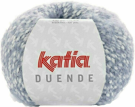 Knitting Yarn Katia Duende 304 Night Blue/Off White - 1