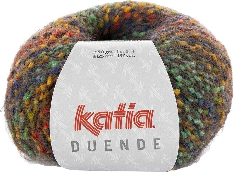 Fil à tricoter Katia Duende 404 Multicolour/Brown Fil à tricoter