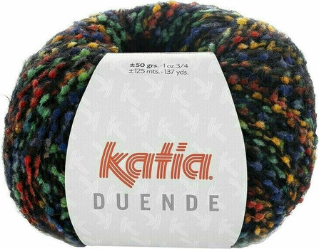 Knitting Yarn Katia Duende 405 Multicolour/Black - 1