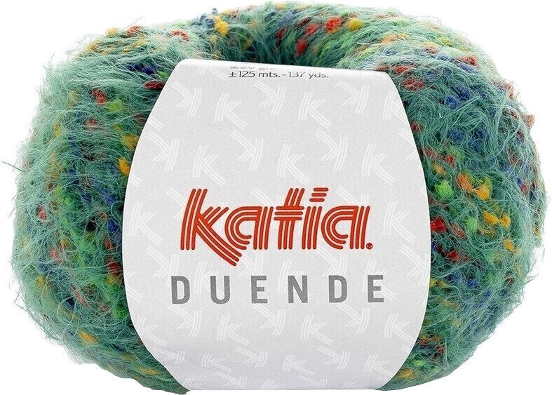 Fil à tricoter Katia Duende 406 Multicolour/Bottle Green