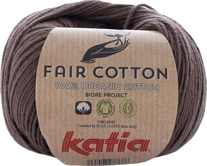 Pređa za pletenje Katia Fair Cotton 25 Brown