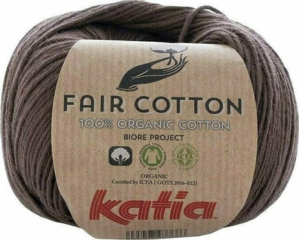 Filati per maglieria Katia Fair Cotton 25 Brown - 1