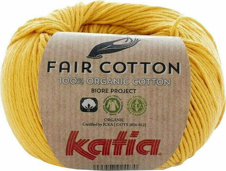 Fire de tricotat Katia Fair Cotton 20 Yellow - 1