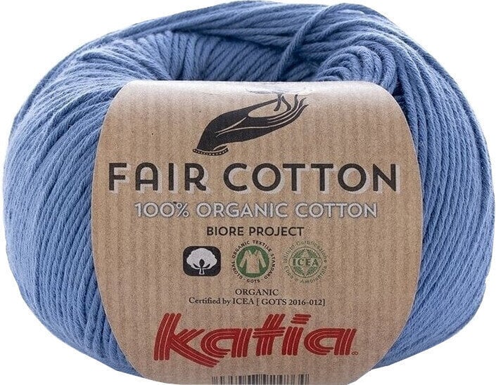 Fios para tricotar Katia Fair Cotton 18 Jeans