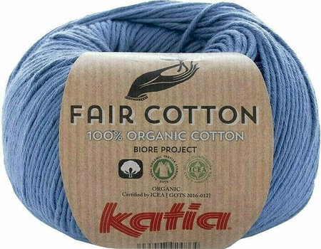 Fil à tricoter Katia Fair Cotton 18 Jeans - 1