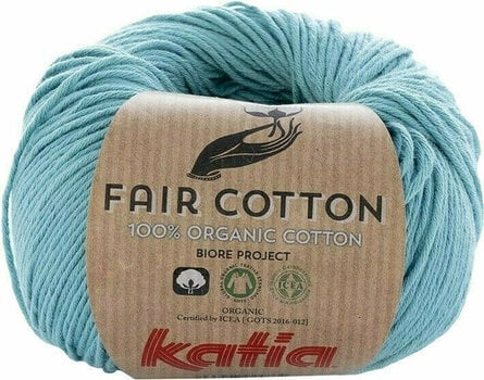 Плетива прежда Katia Fair Cotton 16 Turquoise - 1