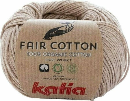 Pletací příze Katia Fair Cotton 12 Sepia Brown Pletací příze - 1