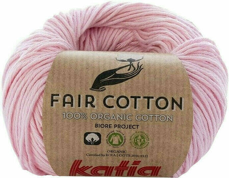 Strickgarn Katia Fair Cotton 9 Rose - 1
