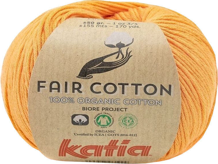 Νήμα Πλεξίματος Katia Fair Cotton 43 Pastel Orange